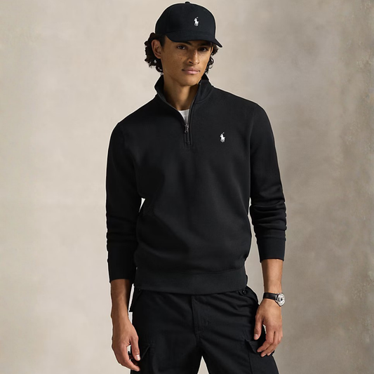 Pullover a maglia doppia con cerniera